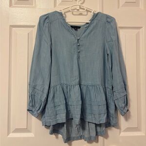 American Eagle Blue Blouse (XXS)